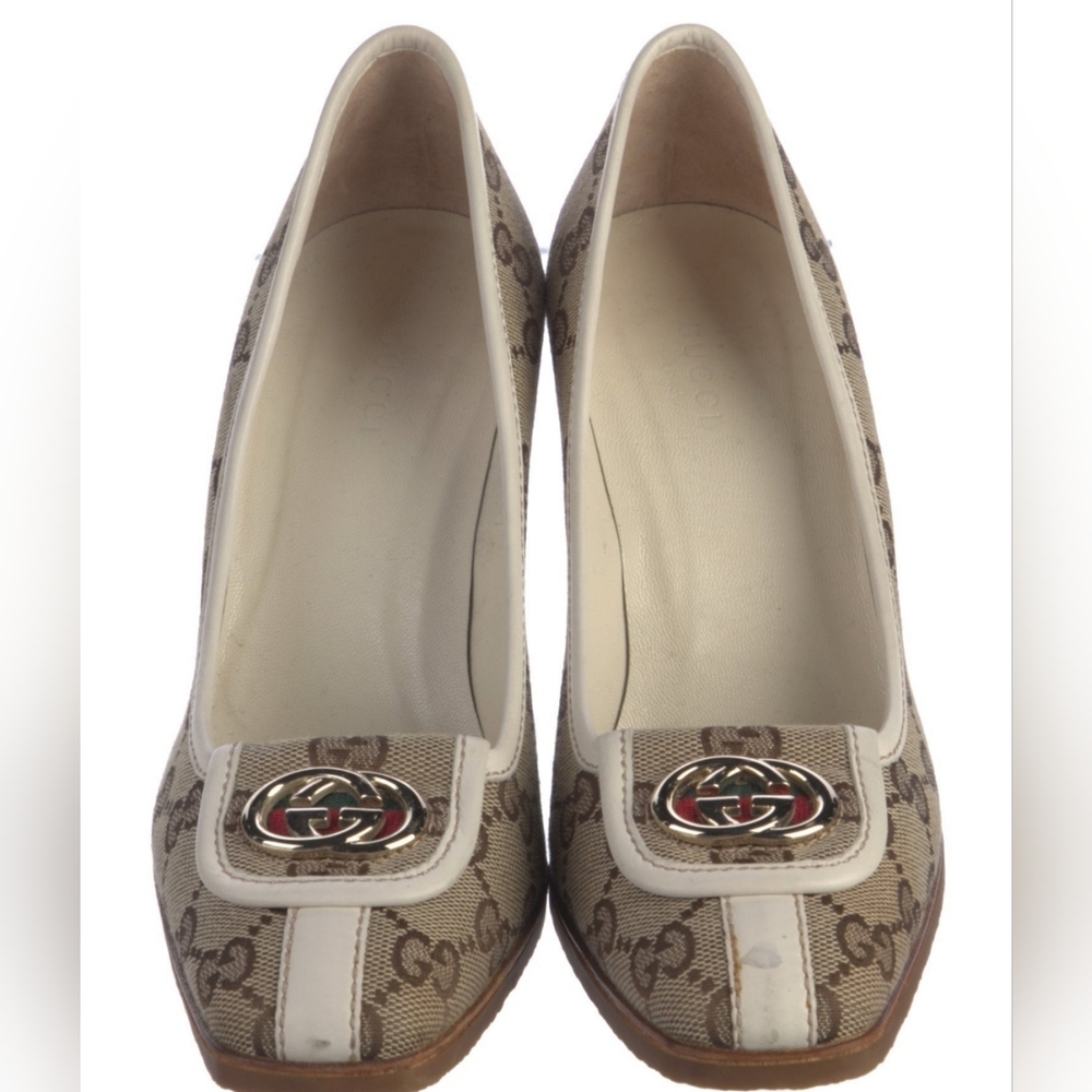 Gucci Canvas Pumps